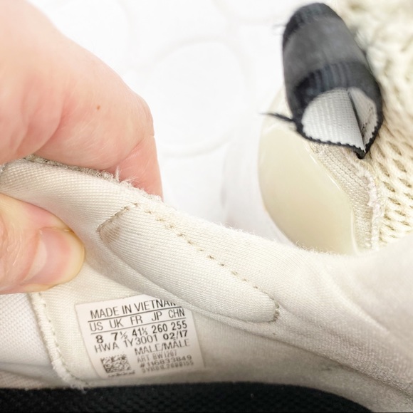 Adidas Running Shoes Size 8 Cream Ivory White - Picture 7 of 9